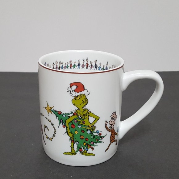 NEW Williams Sonoma Grinch Christmas Tree Mug 14 OZ Porcelain - Picture 1 of 8
